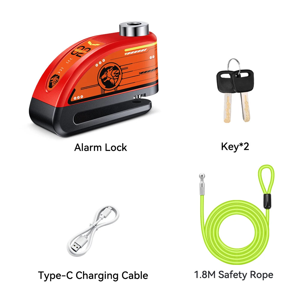 Bloque-disque moto Extractme avec alarme 120 dB rechargeable - vue 17