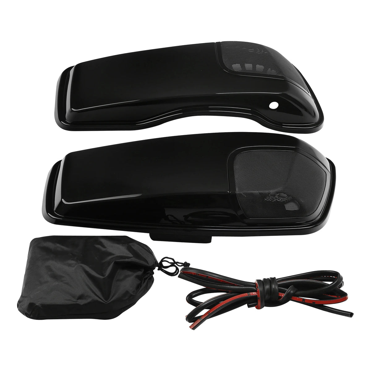 Couvercles de sacoches cavalières avec découpes haut-parleurs 5x7 pouces pour Harley Touring 2014-2024 - vue 8