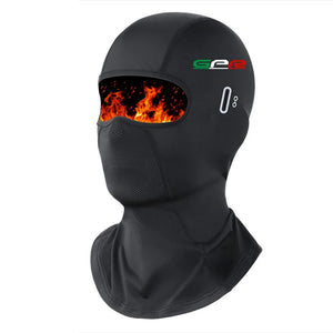Cagoule moto noire portée sous le casque - vue 7