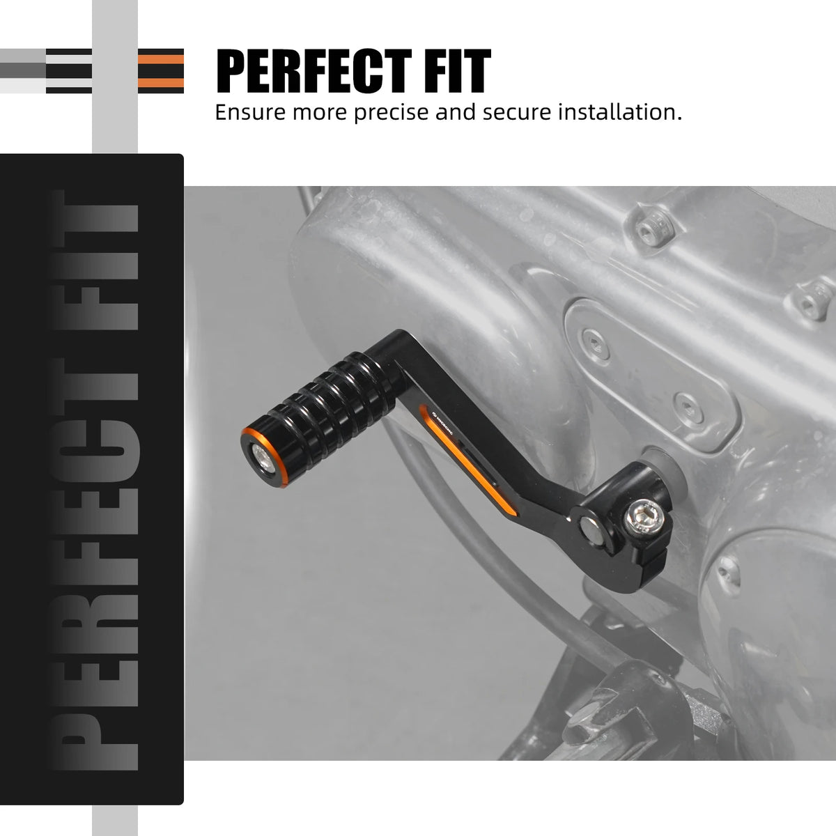 Levier de sélecteur aluminium pour Harley Sportster - vue 1