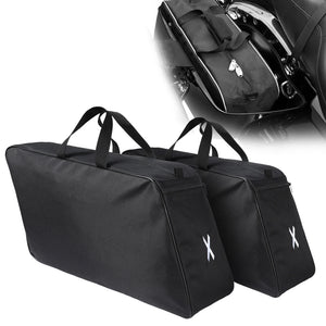 Doublure souple noire en Cordura pour valise rigide de moto Harley Touring - vue 1