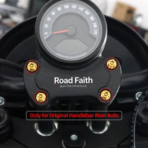 Boulons de Rehausse de Guidon en Titane - Harley-Davidson Touring, Softail, Dyna, Sportster XL – photo 2/12