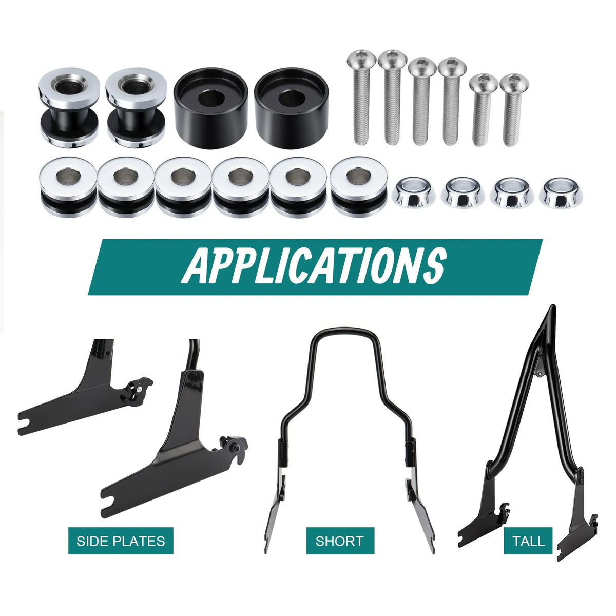 Kit de Fixation Rapide (Docking) pour Sacoches et Sissy Bar Détachables - Harley-Davidson Softail Breakout 2013-2017 et FXSE 2016-2017 – photo 4/6