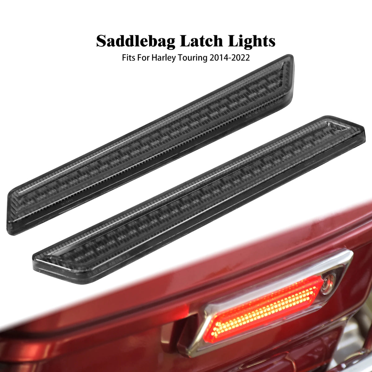 Feu LED de fermoir de sacoche rouge pour Harley-Davidson Touring - vue 4