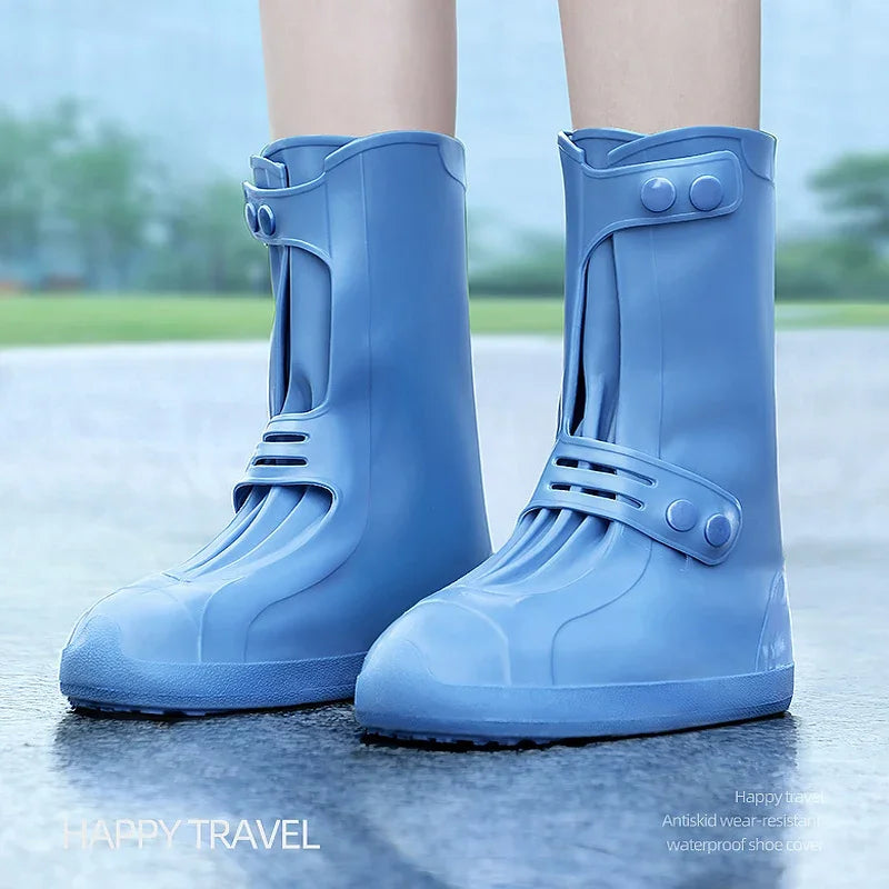 Couvre-bottes de pluie antidérapants avec pochette de rangement - vue 8