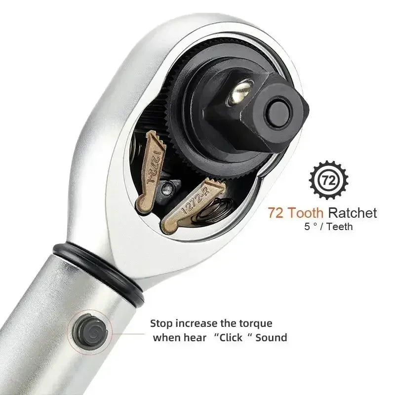 Clé Dynamométrique 3/8" 5-60 N.m Haute Précision ±3% - Moto, Vélo & Auto – photo 2/9