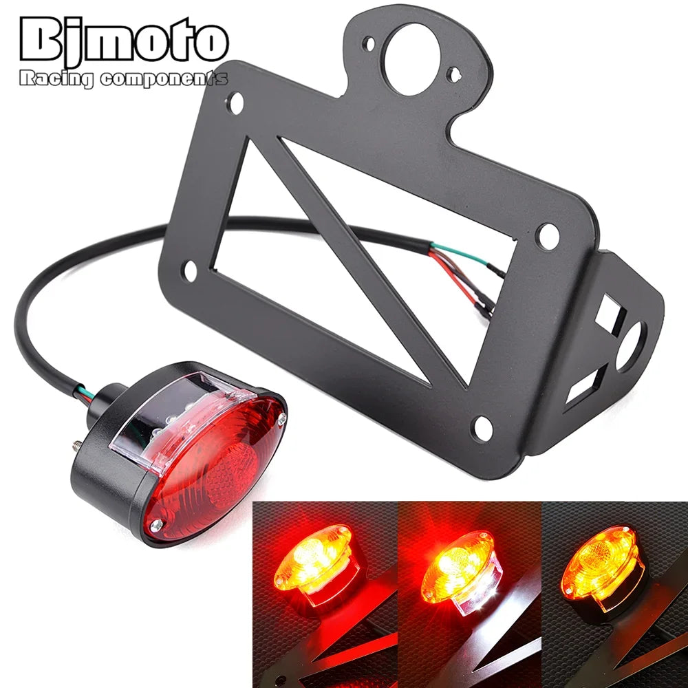 Support de plaque latéral avec feu LED pour Harley Sportster - vue 1