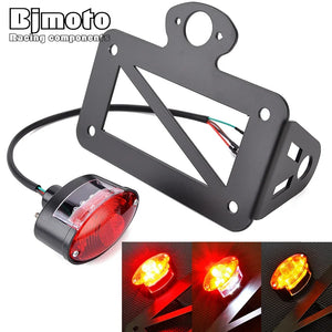 Support de plaque latéral avec feu LED pour Harley Sportster - vue 1