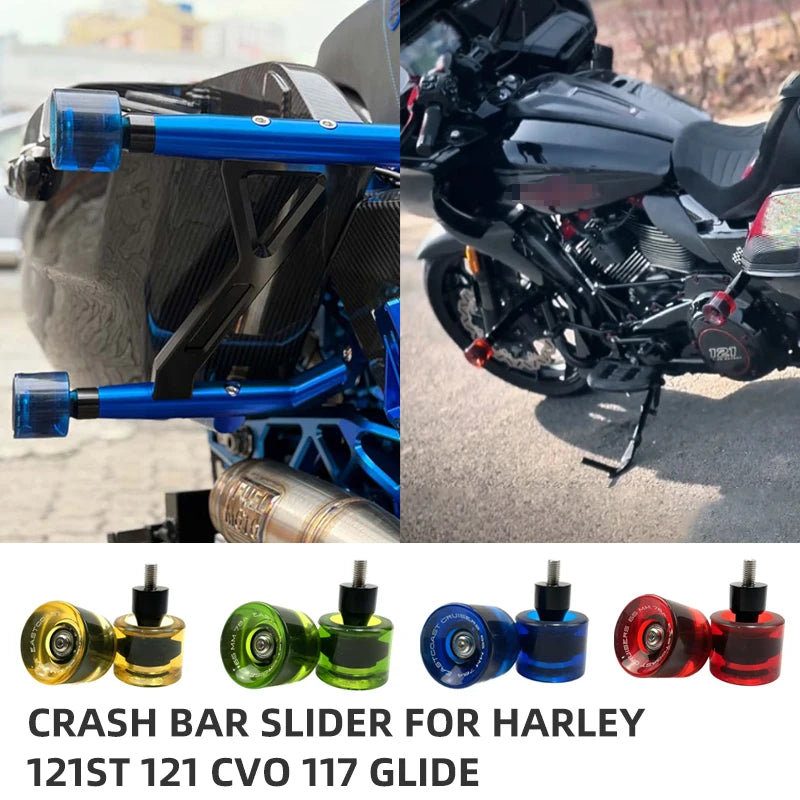 Embouts de Glisse (Sliders) pour Barre de Protection - Harley 121 ST/CVO, 117 Road/Street Glide – photo 1/14