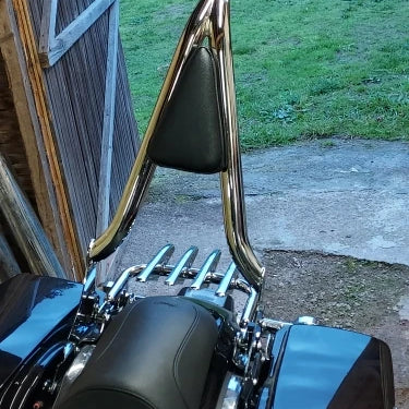 Sissy-bar dossier passager avec porte-bagages pour Harley-Davidson Touring Road King, Street Glide et Electra Glide - vue 3
