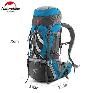 Sac à dos de trekking Naturehike noir 70 litres - vue 11