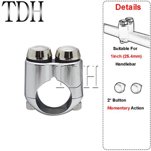 Commodo 2 ou 3 boutons pour Harley guidon 22/25 mm - vue 21