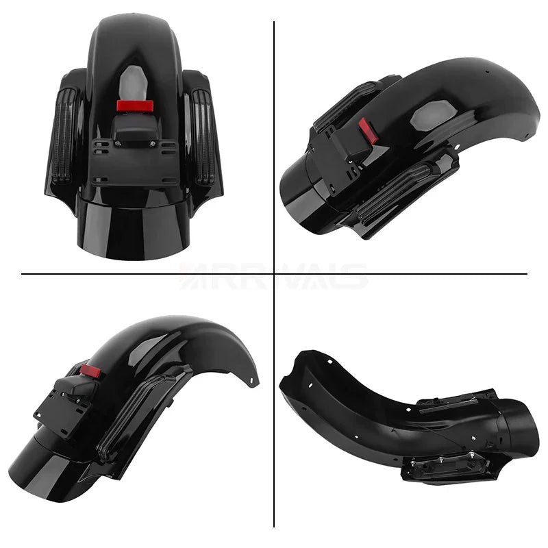 Garde-boue arrière moto avec feux LED intégrés - vue 6