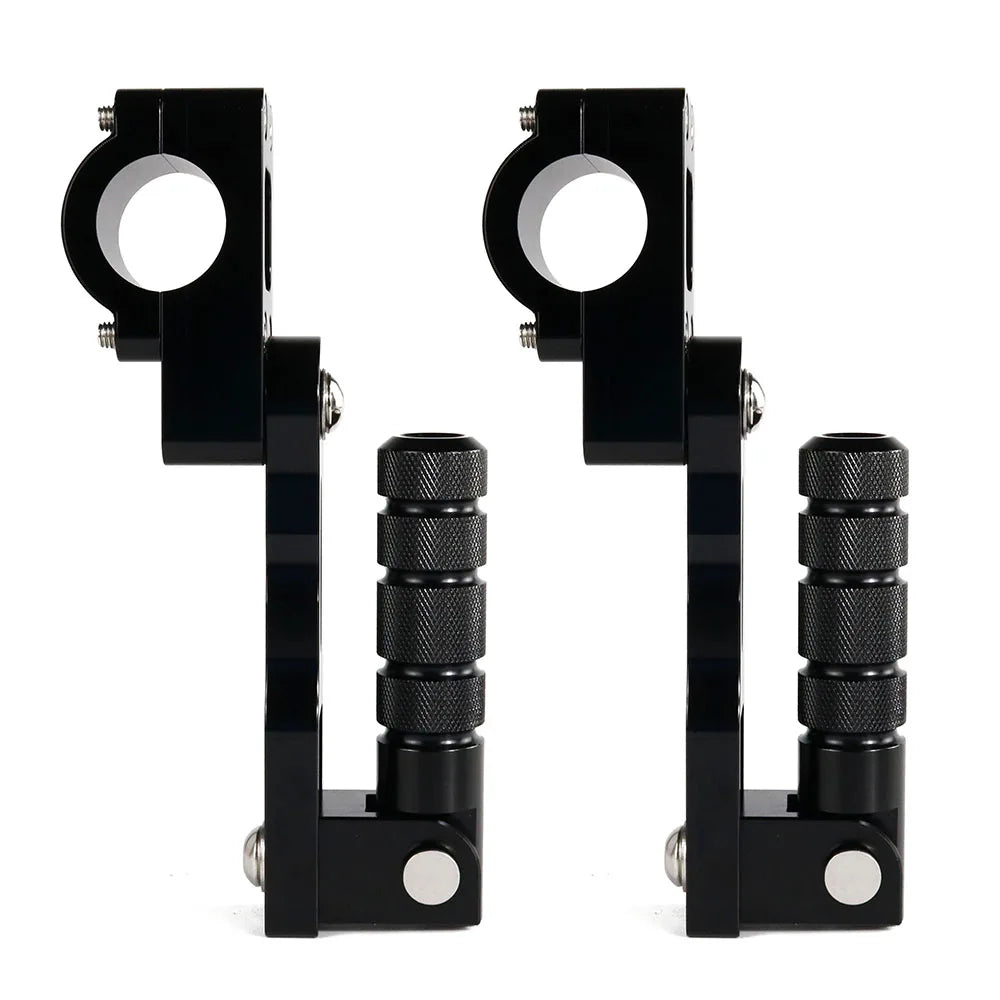 Kit de repose-pieds autoroutiers réglables à pince 32/38 mm pour Harley-Davidson, Honda, Triumph Rocket 3, Suzuki, Kawasaki et Indian – photo 10/11