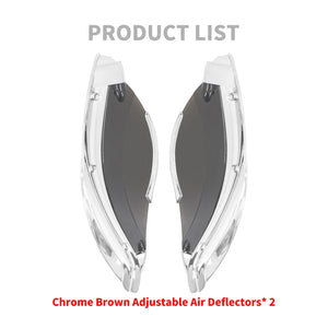 Ailerons déflecteurs d'air réglables pour carénage batwing - Harley-Davidson Touring Electra Glide, Street Glide, Tri Glide 2014 et plus – photo 5/10