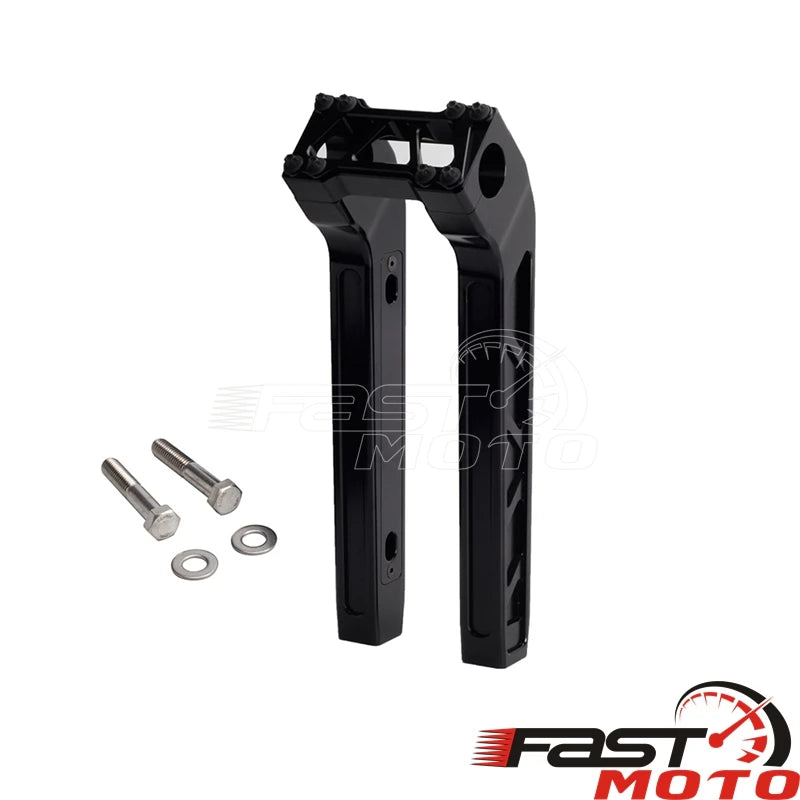 Risers de guidon noirs en aluminium pour moto Harley-Davidson - vue 10