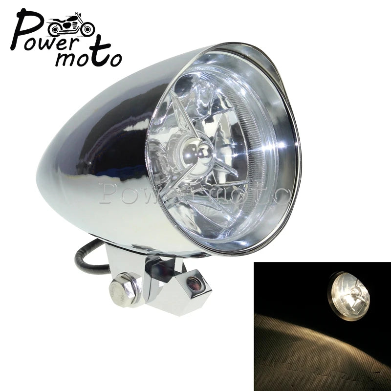 Phare bullet H4 pour Harley Sportster - vue 3