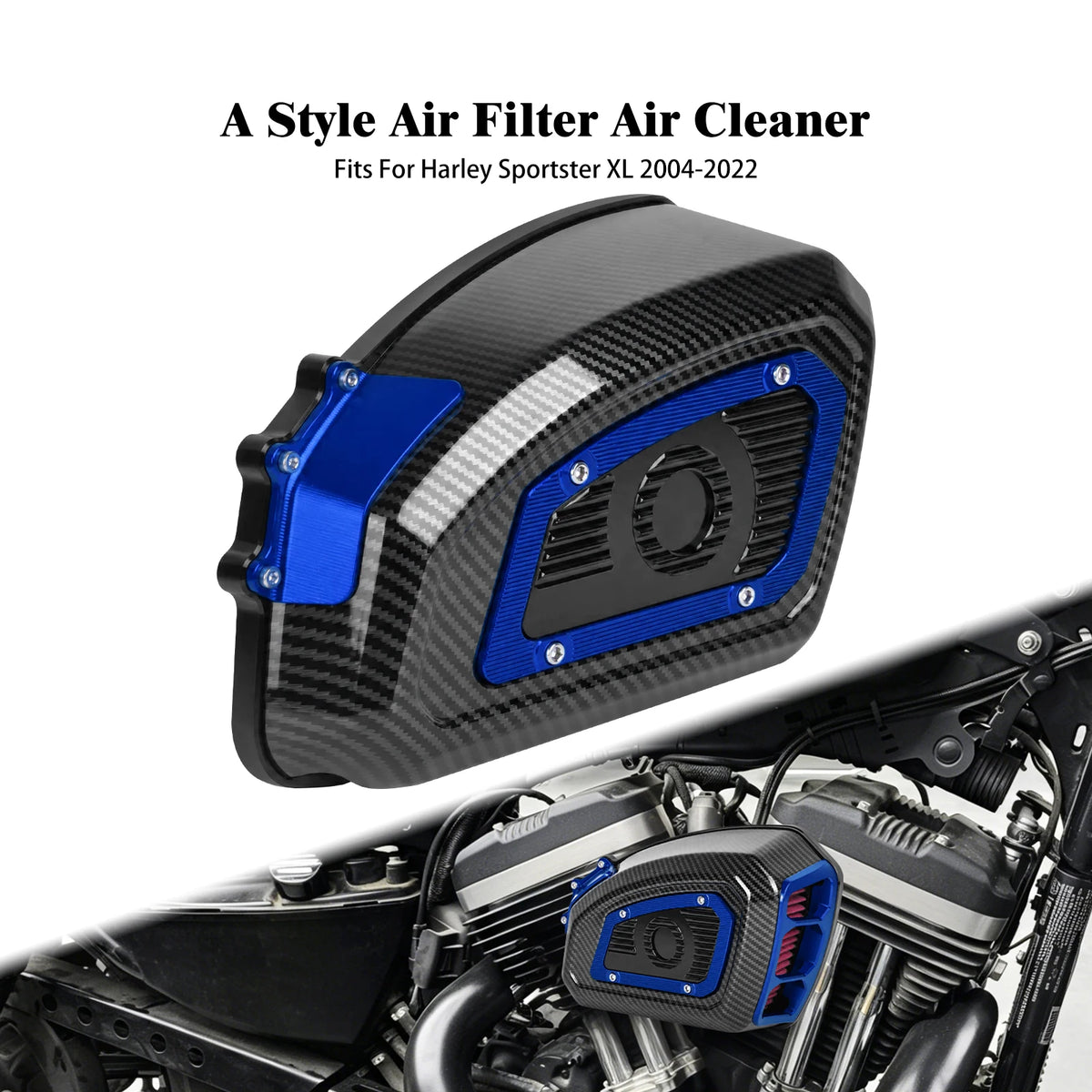 Filtre à air moto coloré haute performance pour Harley-Davidson - vue 11