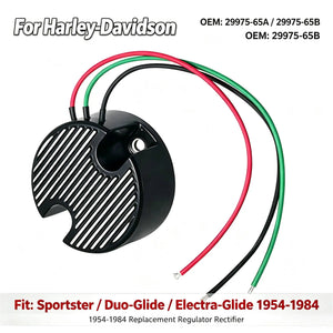 Régulateur de tension rond pour Harley Sportster et Electra Glide anciennes - vue 1