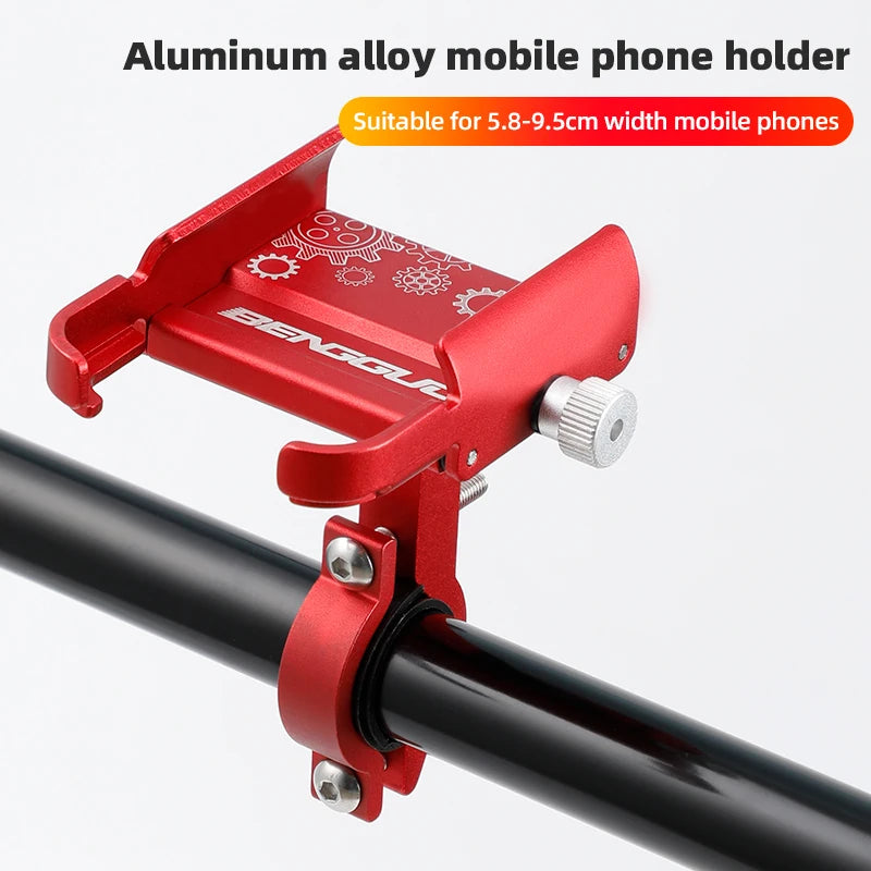 Support téléphone moto/vélo rotatif 360° pour smartphones 4,7 à 7 pouces – fixation guidon aluminium - vue 2