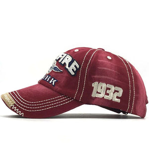 Casquette snapback brodée en coton - vue - vue 3
