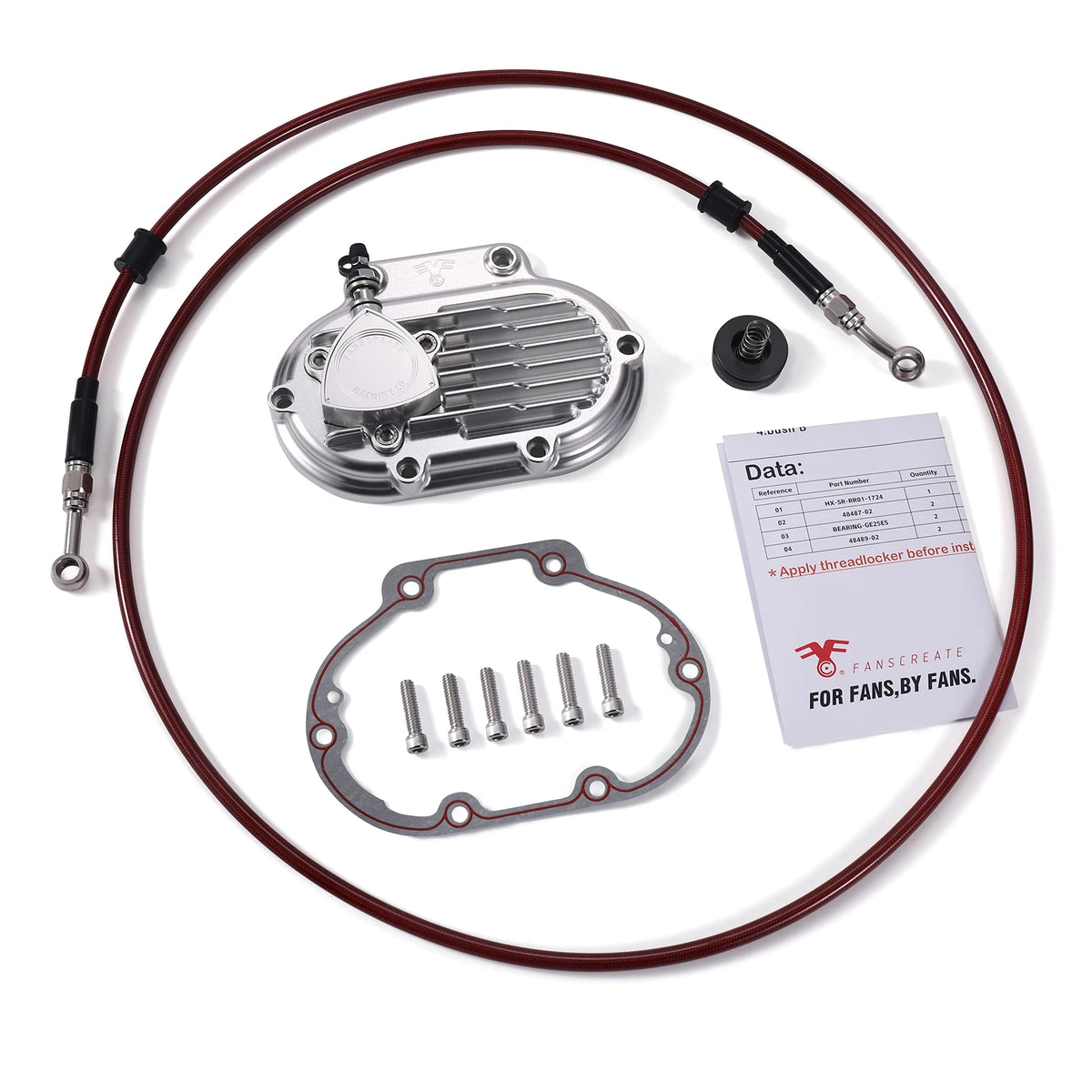 Couvercle latéral de boîte pour embrayage hydraulique Harley Touring - vue 8