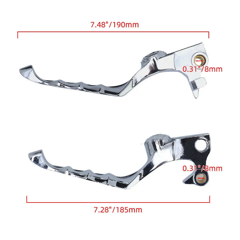 Leviers tête de mort pour Harley Sportster - vue 2