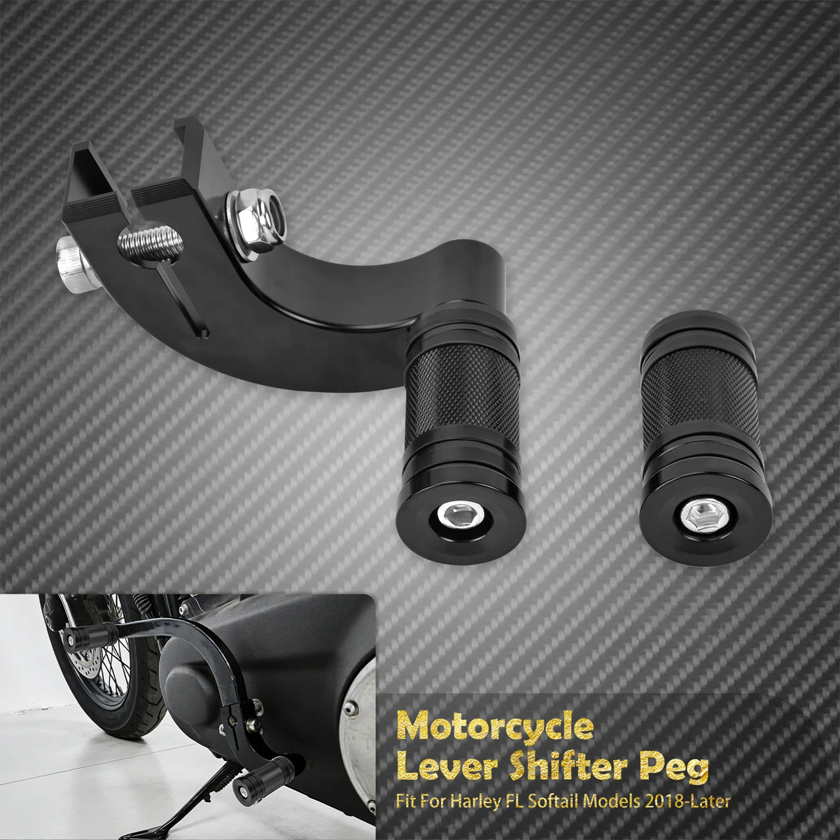Levier de Sélecteur Talon-Pointe avec Cale-Pied - Harley-Davidson Softail (Commandes Centrales) 2018 et plus récent – photo 12/17