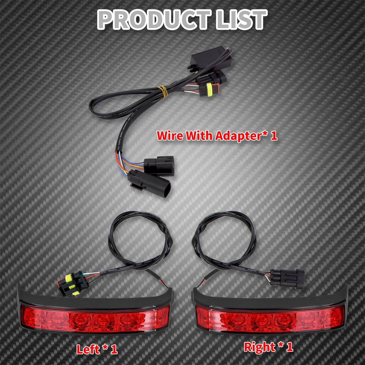 Feu arrière LED de sacoche, clignotant, veilleuse et stop, pour Harley Touring 2014-2024 - vue 5