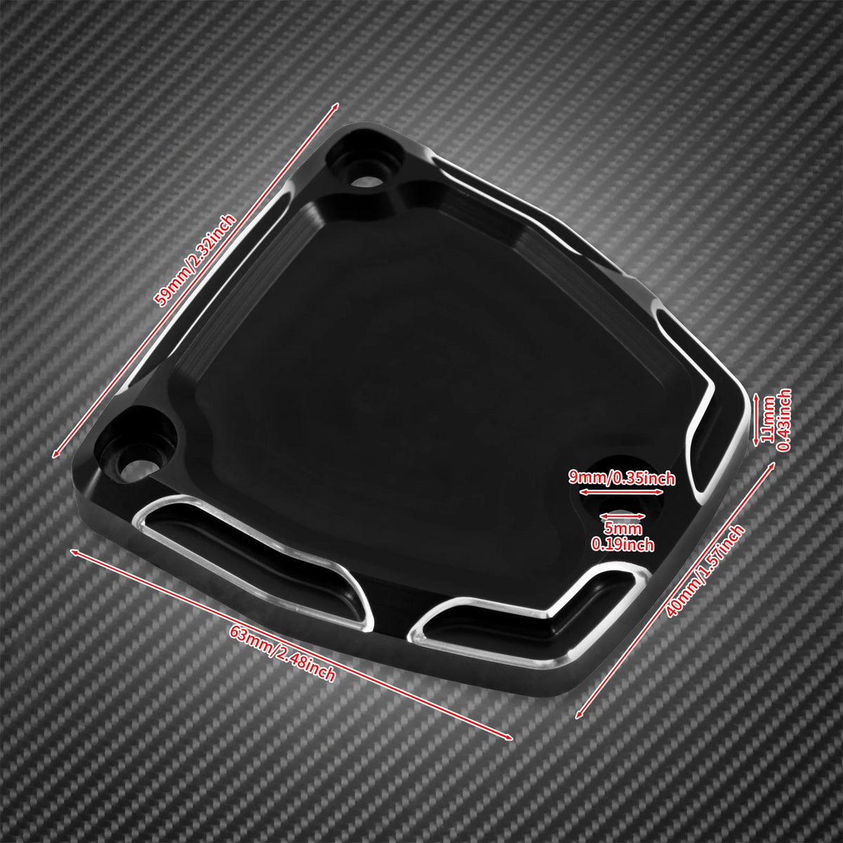 Cache Maître-Cylindre Avant CNC Noir - Harley-Davidson Nightster 2021-2023 – photo 6/7