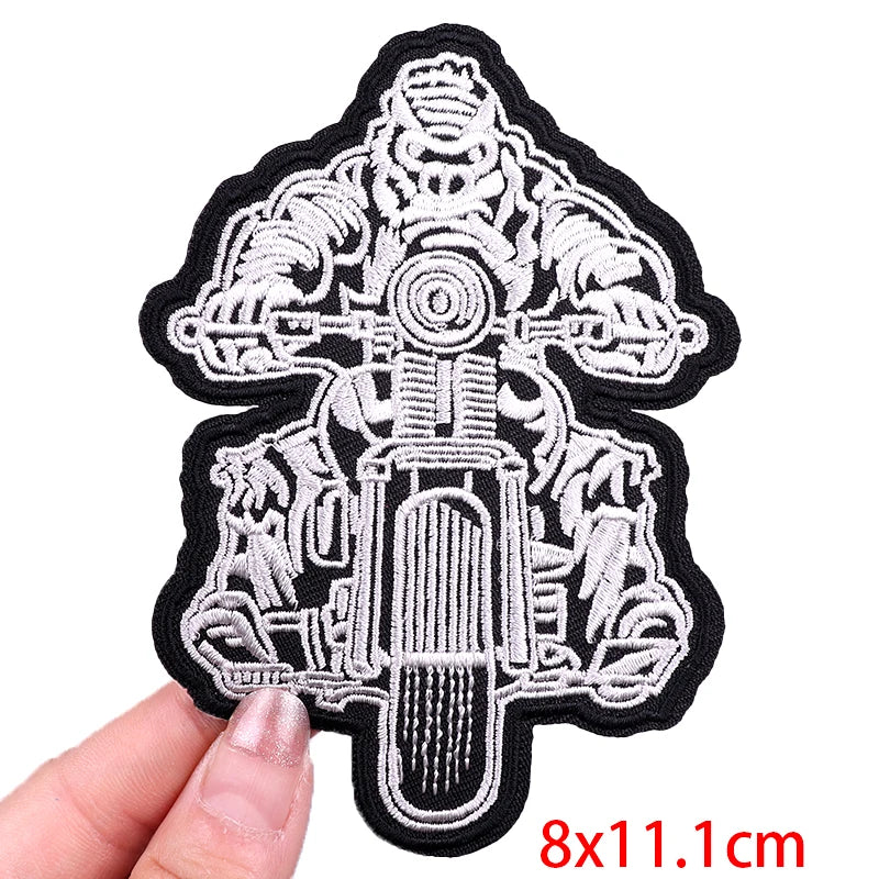 Écusson brodé style biker moto hippie punk - vue 40