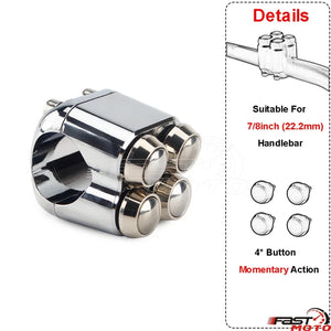 Commodo à boutons poussoirs pour guidon Harley - vue 24