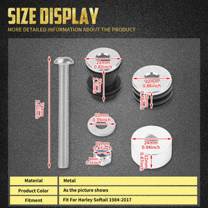 Kit de fixation (docking hardware) pour dossier passager démontable - Harley Softail Fat Boy, Breakout 1984-2017 – photo 6/7