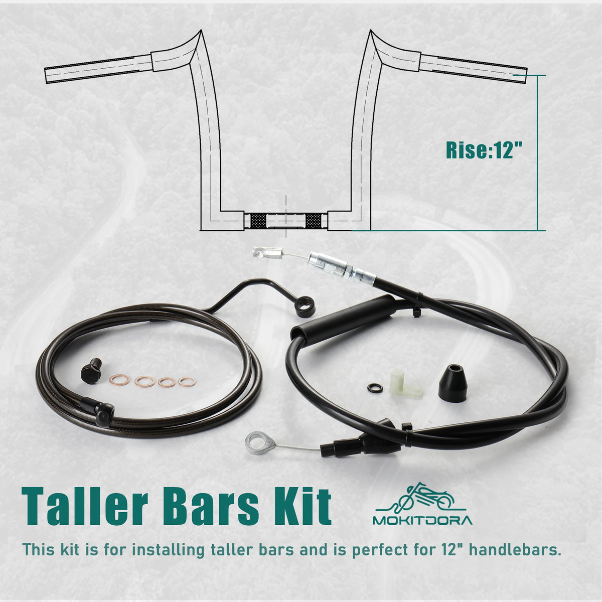 Kit Durite de Frein Étendue + Câble d'Embrayage Supérieur - Harley-Davidson Touring ABS 2021 et plus – photo 3/9