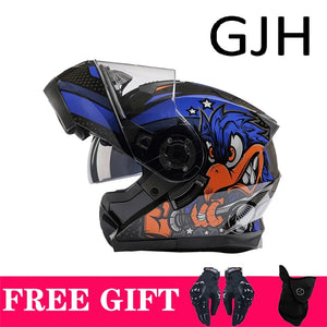 Casque moto modulable style adventure noir - vue 16
