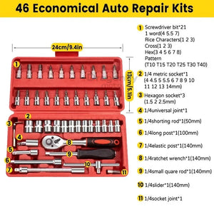 Coffret d'Outils 46 Pièces Douilles 1/4'' - Harley-Davidson Pan America, Sportster S – photo 3/7