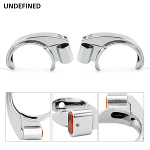 Clignotants LED à collier de fourche pour Harley Sportster Dyna - vue 5