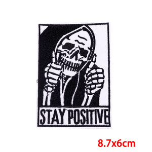 Écusson brodé biker/punk thermocollant - vue 40