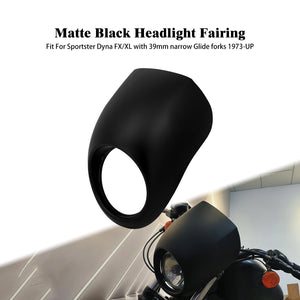 Carénage de Phare Style Cowl (Front Mask) pour Fourche 39mm - Harley-Davidson Sportster et Dyna Low Rider 1973 et plus récent – photo 7/8