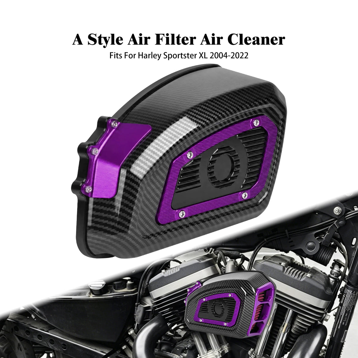 Filtre à air moto coloré haute performance pour Harley-Davidson - vue 16
