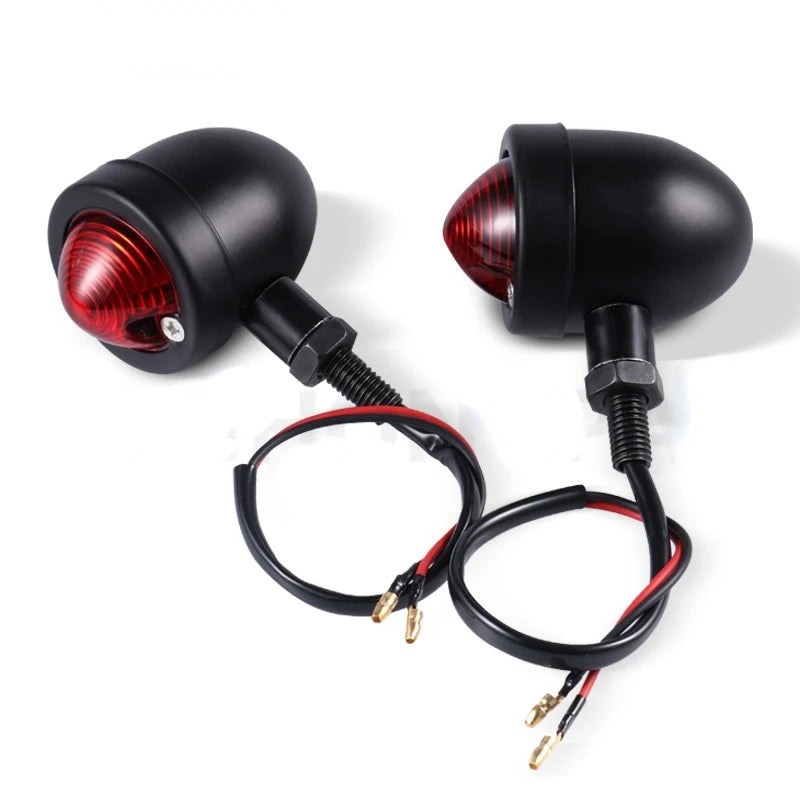 Clignotants rétro bullet pour Harley custom - vue 2