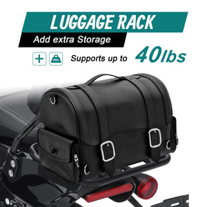 Sissy-bar dossier passager avec porte-bagages et kit de fixation pour Harley-Davidson Softail - vue 4