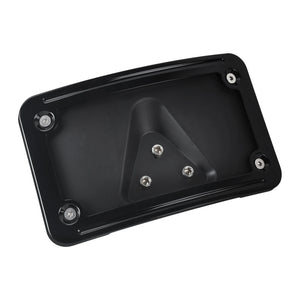 Support de plaque d'immatriculation moto incurvé noir - vue 4