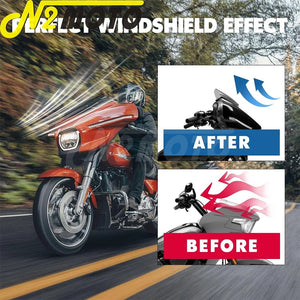 Pare-brise fumé 9 pouces pour Harley-Davidson Street Glide - vue 2