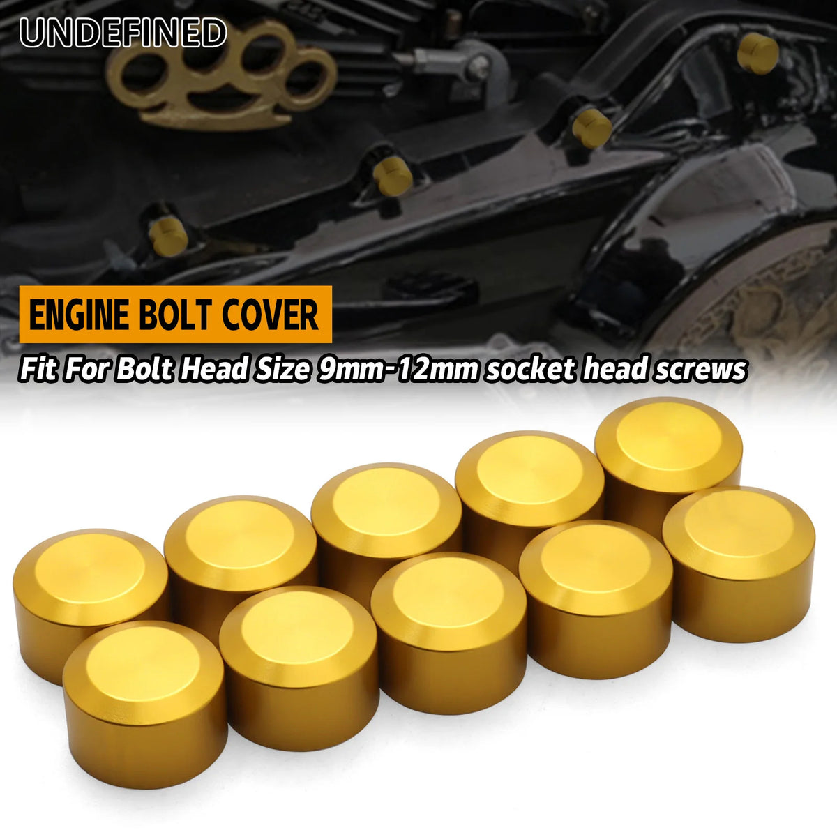 Caches de vis aluminium pour Harley Touring Softail Dyna Sportster - vue 1
