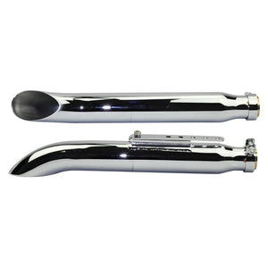 Système d'échappement chromé pour Harley-Davidson et Suzuki VL 125 / 800 / 1500 Intruder (Bobber) – photo 8/8