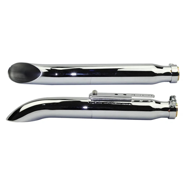 Système d'échappement chromé pour Harley-Davidson et Suzuki VL 125 / 800 / 1500 Intruder (Bobber) – photo 8/8