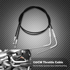 Câble d'Accélérateur/d'Embrayage en Acier (Plusieurs Longueurs) - Harley-Davidson Sportster, Touring, Dyna & Softail – photo 8/12
