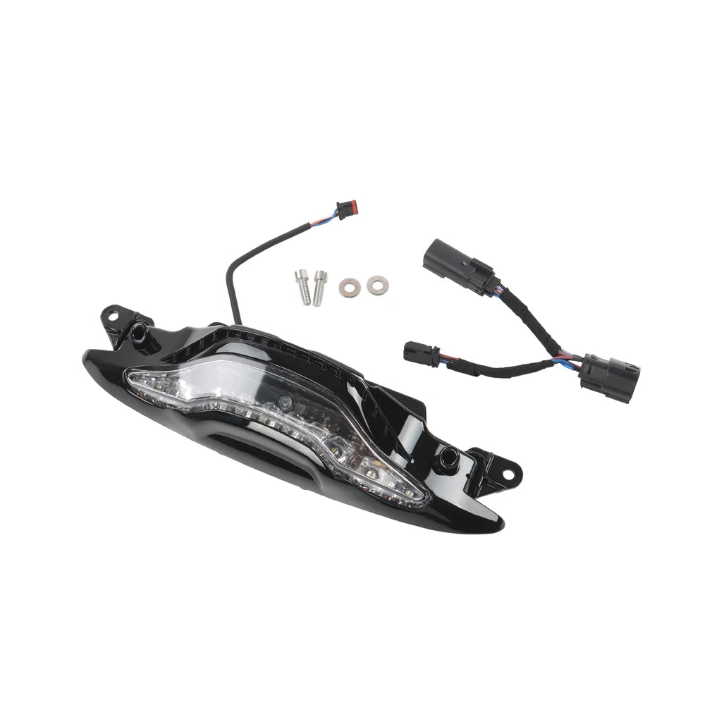 Feux de Carénage LED GOAT-E Chrome ou Noir, Ambre/Blanc pour Harley Road Glide – photo 8/8
