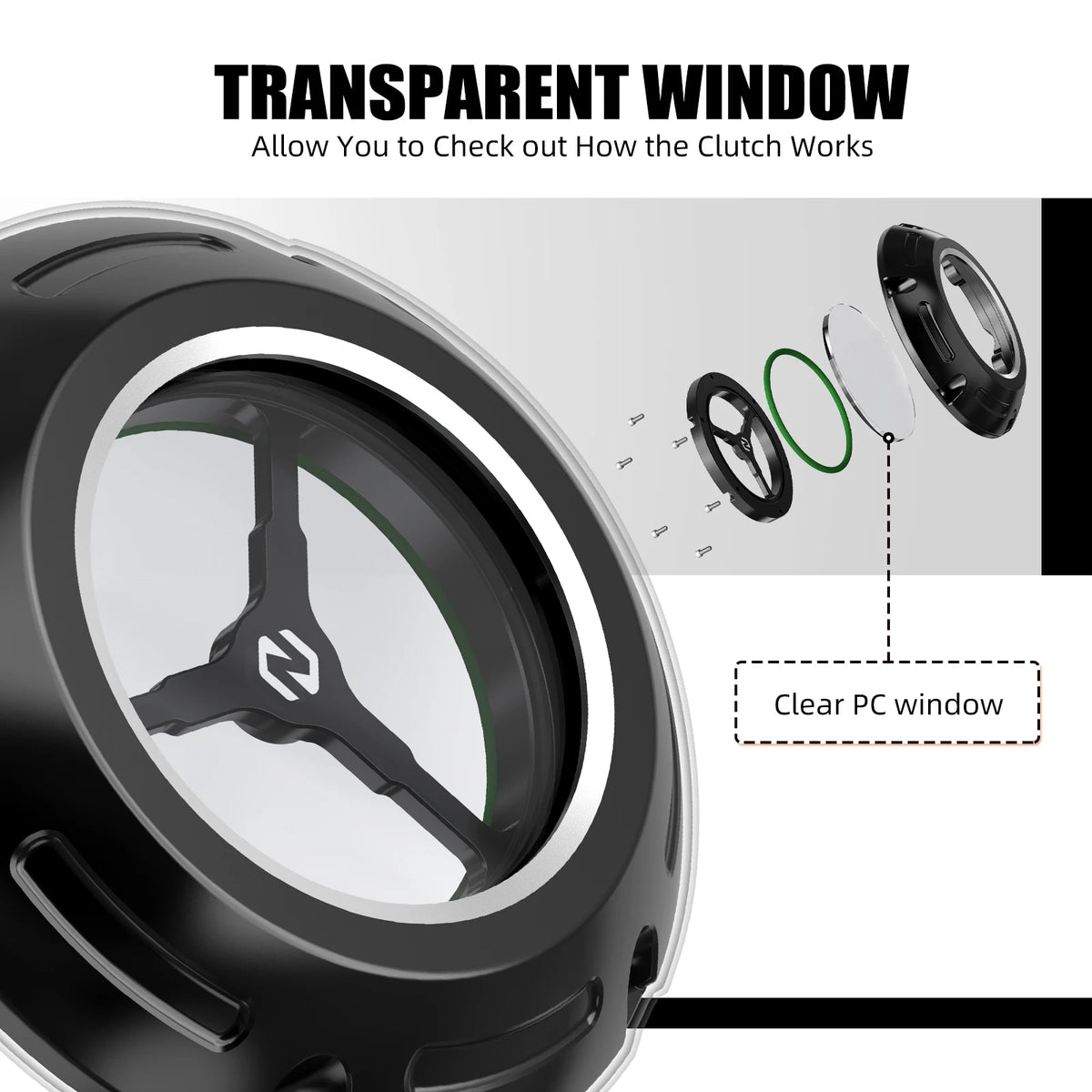 Derby cover transparent pour Harley Sportster - vue 1